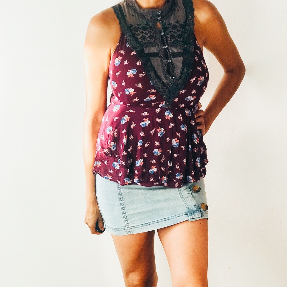 Free People vintage top size 2 - Picture 2 of 7